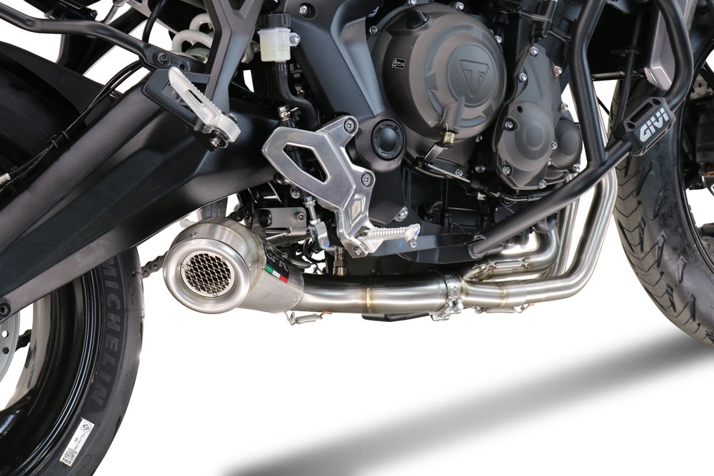 Escape compatible con Triumph Tiger Sport 660 2022-2024, Powercone Evo, Escape completo racing, incluyendo colector y db killer desmontable, sin homologación 
