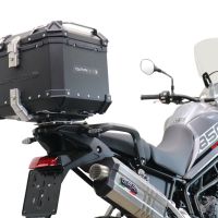 Baúl en aluminio, color negro con placa específica incluida Baúl GPR TECH compatible con  Triumph Tiger 850 Sport 2020/2024 e5