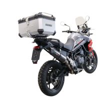 Baúl en aluminio color plata con placa específica incluida Baúl GPR TECH compatible con  Triumph Tiger 900 2020/2023 e5