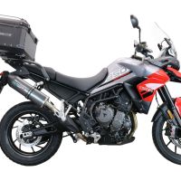 Baúl en aluminio, color negro con placa específica incluida Baúl GPR TECH compatible con  Triumph Tiger 900 2020/2023 e5