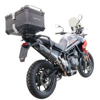 Baúl en aluminio, color negro con placa específica incluida Baúl GPR TECH compatible con  Triumph Tiger 850 Sport 2020/2024 e5