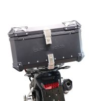 Baúl en aluminio, color negro con placa específica incluida Baúl GPR TECH compatible con  Triumph Tiger 850 Sport 2020/2024 e5