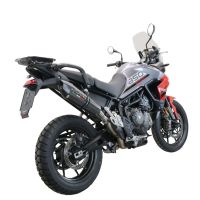 Escape compatible con Triumph Tiger 850 2020-2024, GP Evo4 Poppy, Escape legal, homologado, silenciador con db killer desmontable y tubo de conexión específico 