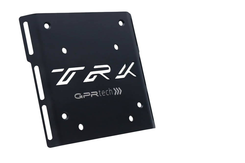 Baúl en aluminio, color negro con placa específica incluida Baúl GPR TECH compatible con  Benelli Trk 125 2019/2023