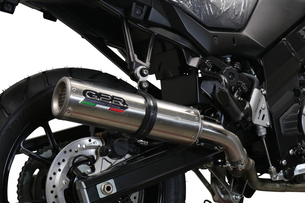 Escape compatible con Suzuki V-Strom DL650 2017-2020, M3 Inox , Escape semi-completo homologado, con db killer extraible y catalizador 