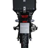 Baúl en aluminio color plata con placa específica incluida Baúl GPR TECH compatible con  Suzuki V-Strom Dl 650 2021/2024 e5