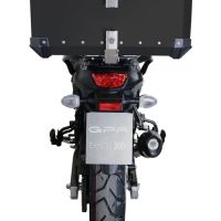 Baúl en aluminio, color negro con placa específica incluida Baúl GPR TECH compatible con  Suzuki V-Strom Dl 650 2017/2020 e4