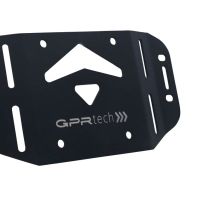 Baúl en aluminio color plata con placa específica incluida Baúl GPR TECH compatible con  Kawasaki Gtr 1400 2017/2018