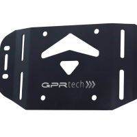 Baúl en aluminio color plata con placa específica incluida Baúl GPR TECH compatible con  Kawasaki Gtr 1400 2017/2018