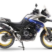 Escape compatible con Voge 525DSX 2023-2024, Furore Evo4 Nero, Escape legal, homologado, silenciador con db killer desmontable y tubo de conexión específico 