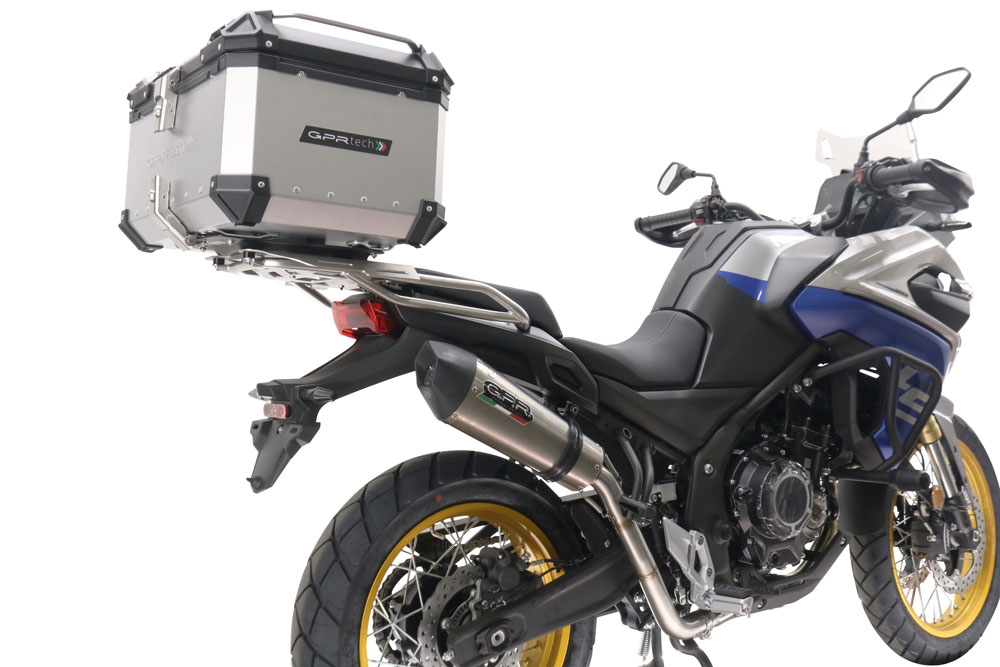 GPR escape compatible con  Voge 525DSX 2023-2024, New Grand Prix Evo Titanium, Escape legal, homologado, silenciador con db killer desmontable y tubo de conexión específico 