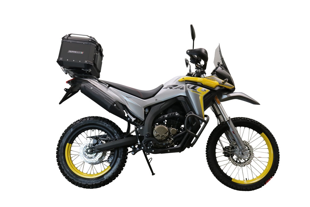 Baúl en aluminio, color negro con placa específica incluida Baúl GPR TECH compatible con  Voge 300Rally 2022/2024 e5