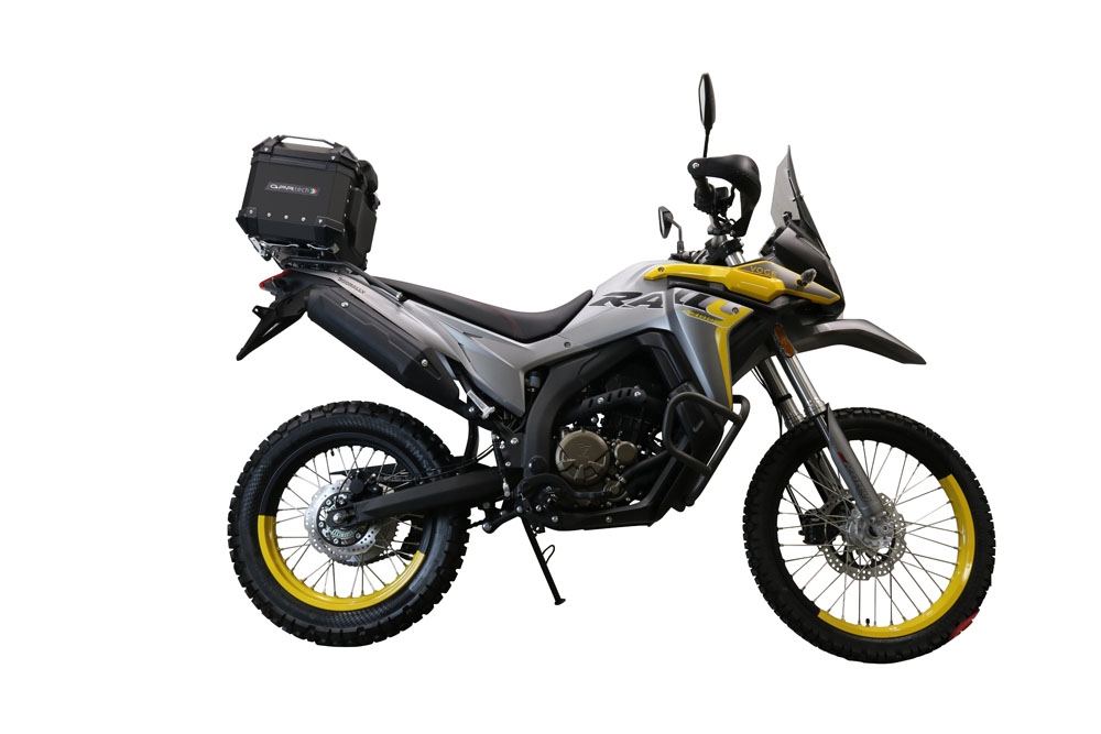 Baúl en aluminio, color negro con placa específica incluida Baúl GPR TECH compatible con  Voge 300Rally 2022/2024 e5