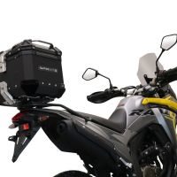 Baúl en aluminio, color negro con placa específica incluida Baúl GPR TECH compatible con  Voge 300Rally 2022/2024 e5