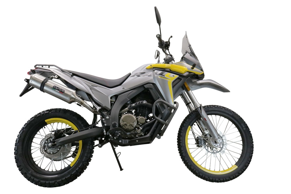 Escape compatible con Voge 300Rally 2022-2024, Satinox , Escape legal, homologado, silenciador con catalizador, db killer desmontable y tubo de conexión específico 