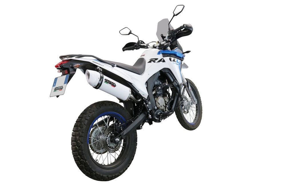 GPR escape compatible con  Voge 300Rally 2022-2024, Albus Evo4, Escape legal, homologado, silenciador con catalizador, db killer desmontable y tubo de conexión específico 