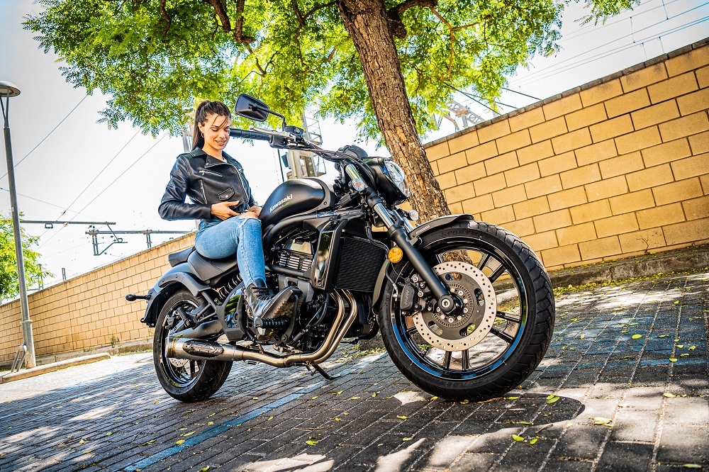 Escape compatible con Kawasaki Vulcan 650 S 2021-2023, Powercone Evo, Escape completo homologado y legal,con catalizador incluido db killer extraíble 