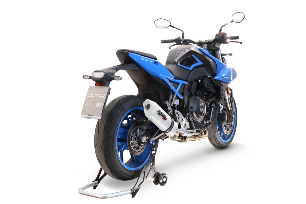 Escape compatible con Suzuki Gsx-8S 2022-2024, Albus Evo4, Escape completo homologado y legal,con catalizador incluido db killer extraíble 
