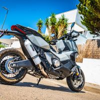 Escape compatible con Honda X-Adv 750 2016-2020, Albus Evo4, Escape legal, homologado, silenciador con db killer desmontable y tubo de conexión específico 