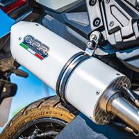 Escape compatible con Honda X-Adv 750 2016-2020, Albus Evo4, Escape legal, homologado, silenciador con db killer desmontable y tubo de conexión específico 