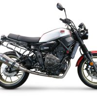 Escape compatible con Yamaha Xsr 700 2021-2024, GP Evo4 Titanium, Escape completo homologado y legal,con catalizador incluido db killer extraíble 
