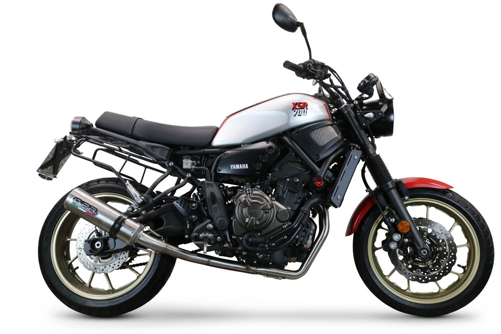 Escape compatible con Yamaha Xsr 700 2021-2024, M3 Inox , Escape completo homologado y legal,con catalizador incluido db killer extraíble 