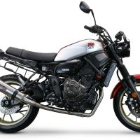 Escape compatible con Yamaha Xsr 700 2021-2024, M3 Inox , Escape completo homologado y legal,con catalizador incluido db killer extraíble 