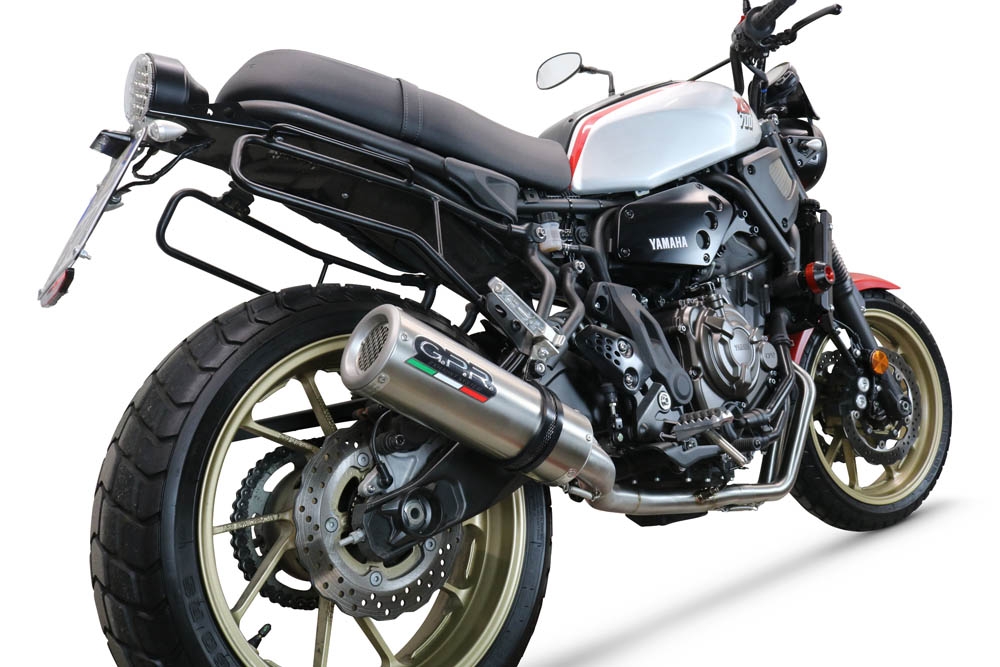 Escape compatible con Yamaha Xsr 700 2021-2024, M3 Inox , Escape completo homologado y legal,con catalizador incluido db killer extraíble 