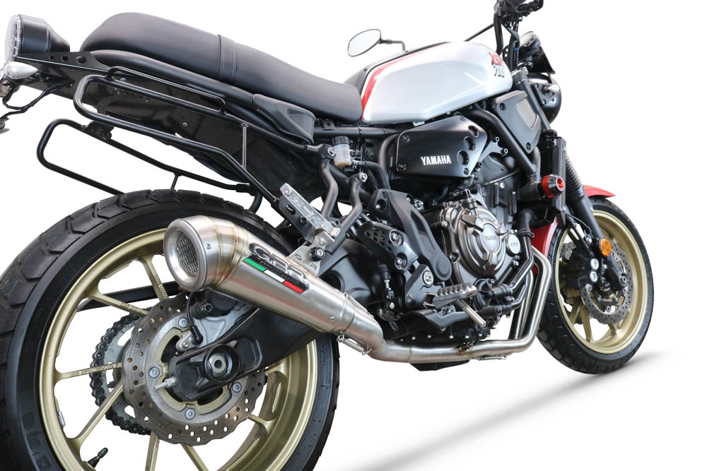 Escape compatible con Yamaha Xsr 700 2021-2024, Powercone Evo, Escape completo homologado y legal,con catalizador incluido db killer extraíble 