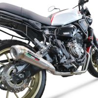 Escape compatible con Yamaha Xsr 700 2021-2024, Powercone Evo, Escape completo homologado y legal,con catalizador incluido db killer extraíble 