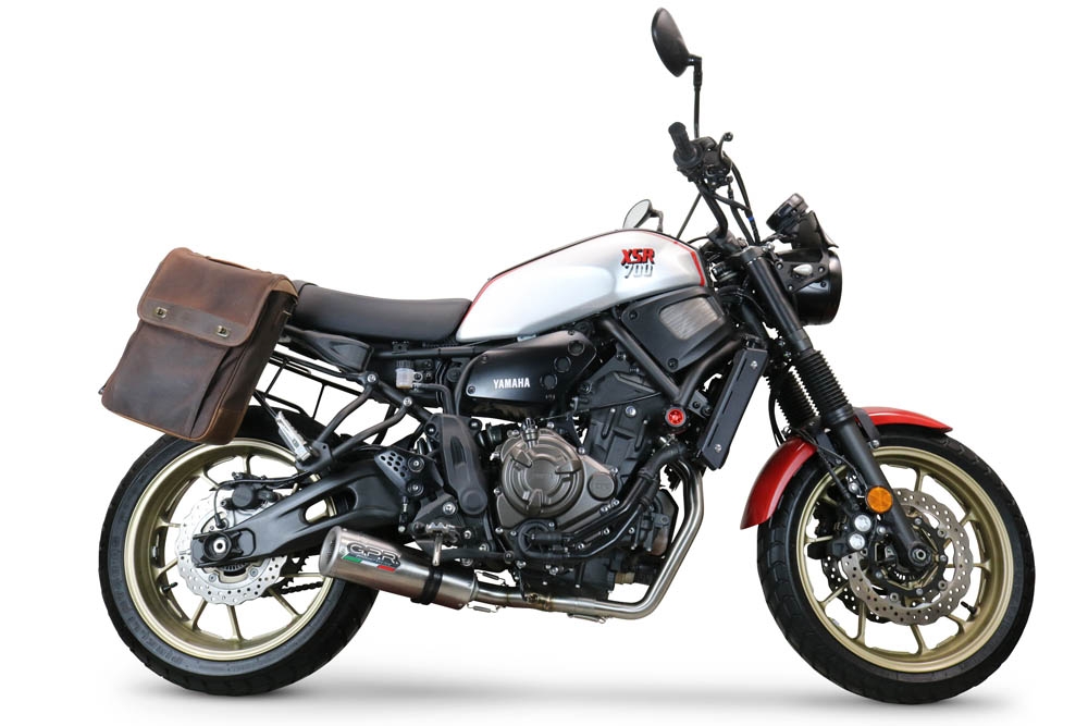 Escape compatible con Yamaha Xsr 700 2021-2024, M3 Inox , Escape completo racing, incluyendo colector y db killer desmontable, sin homologación 