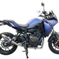 Escape compatible con Yamaha Tracer 7 2021-2024, Deeptone Inox, Escape completo racing, incluyendo colector y db killer desmontable, sin homologación 
