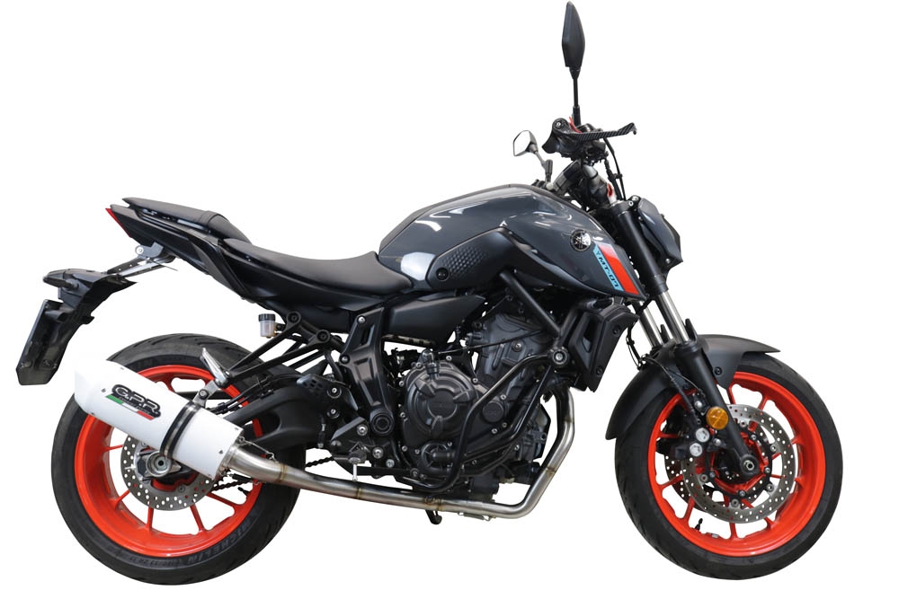 Escape compatible con Yamaha Mt-07 2021-2024, Albus Evo4, Escape completo homologado y legal,con catalizador incluido db killer extraíble 