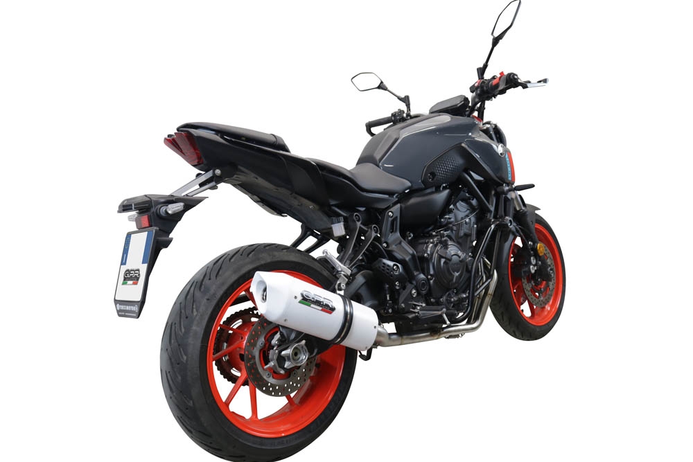 Escape compatible con Yamaha Mt-07 2021-2024, Albus Evo4, Escape completo homologado y legal,con catalizador incluido db killer extraíble 