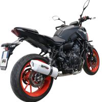 Escape compatible con Yamaha Mt-07 2021-2024, Albus Evo4, Escape completo homologado y legal,con catalizador incluido db killer extraíble 