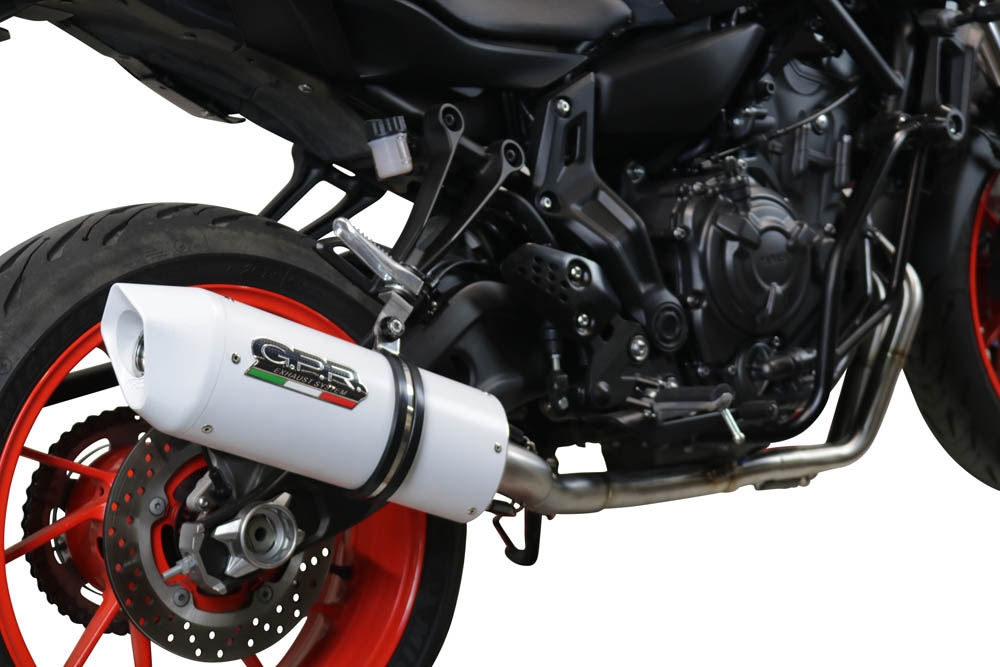 Escape compatible con Yamaha Mt-07 2021-2024, Albus Evo4, Escape completo homologado y legal,con catalizador incluido db killer extraíble 
