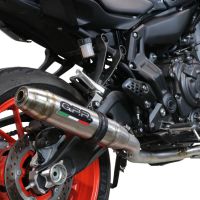 Escape compatible con Yamaha Mt-07 2017-2020, Deeptone Inox, Escape completo racing, incluyendo colector y db killer desmontable, sin homologación 