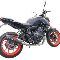 Escape compatible con Yamaha Mt-07 2021-2024, Furore Evo4 Poppy, Escape completo homologado y legal,con catalizador incluido db killer extraíble 