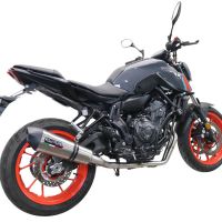 GPR escape compatible con  Yamaha Mt-07  2021-2024, New Grand Prix Evo Titanium, Escape completo homologado y legal,con catalizador incluido db killer extraíble 