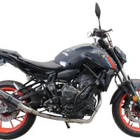 Escape compatible con Yamaha Mt-07 2021-2024, M3 Poppy , Escape completo homologado y legal,con catalizador incluido db killer extraíble 