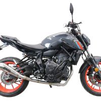 Escape compatible con Yamaha Mt-07 2021-2024, Powercone Evo, Escape completo homologado y legal,con catalizador incluido db killer extraíble 