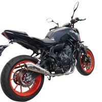 Escape compatible con Yamaha Mt-07 2021-2024, Powercone Evo, Escape completo homologado y legal,con catalizador incluido db killer extraíble 