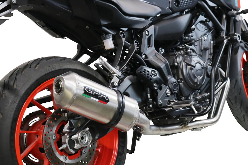 Escape compatible con Yamaha Xsr 700 2021-2024, Satinox , Escape completo homologado y legal,con catalizador incluido db killer extraíble 