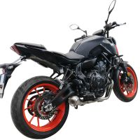 Escape compatible con Yamaha Mt-07 2021-2024, Powercone Evo, Escape completo homologado y legal,con catalizador incluido db killer extraíble 