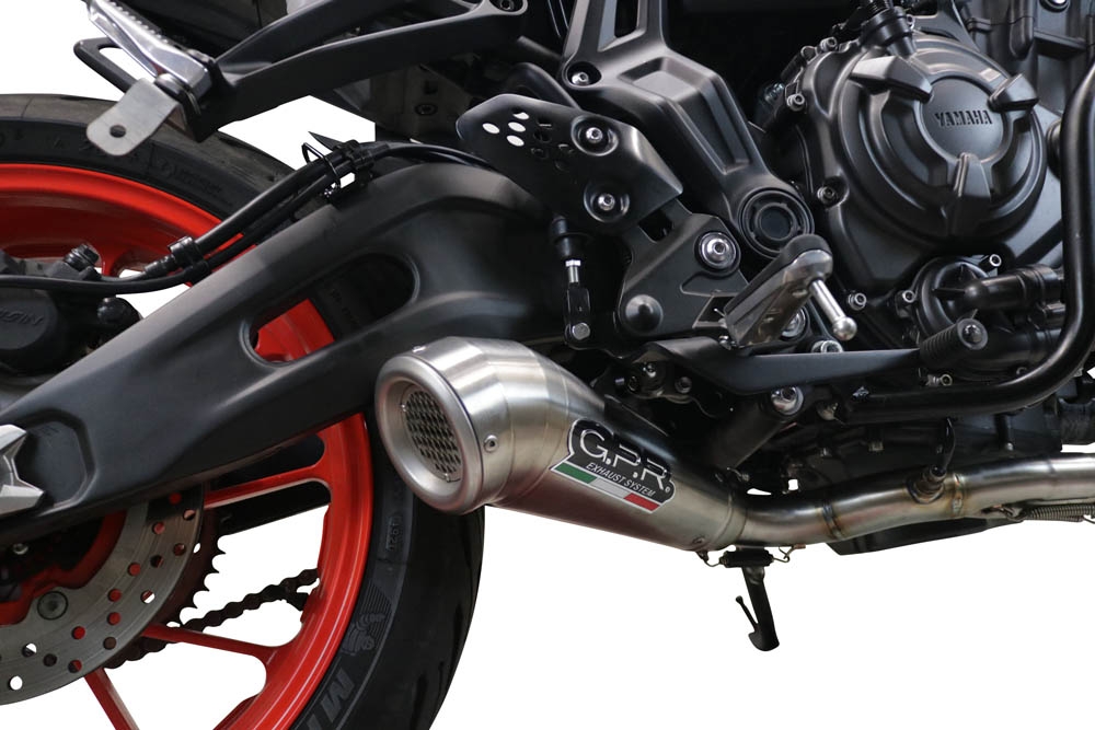 Escape compatible con Yamaha Mt-07 2021-2024, Powercone Evo, Escape completo homologado y legal,con catalizador incluido db killer extraíble 