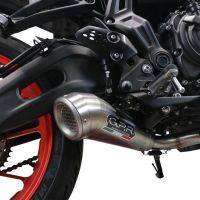 Escape compatible con Yamaha Mt-07 2021-2024, Powercone Evo, Escape completo homologado y legal,con catalizador incluido db killer extraíble 