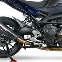 Escape compatible con Yamaha Tracer 9 GT 2021-2024, GP Evo4 Poppy, Escape completo homologado y legal,con catalizador incluido db killer extraíble 
