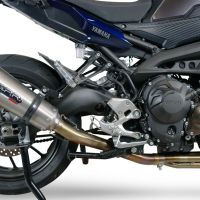 Escape compatible con Yamaha Tracer 9 2021-2024, GP Evo4 Titanium, Escape completo homologado y legal,con catalizador incluido db killer extraíble 