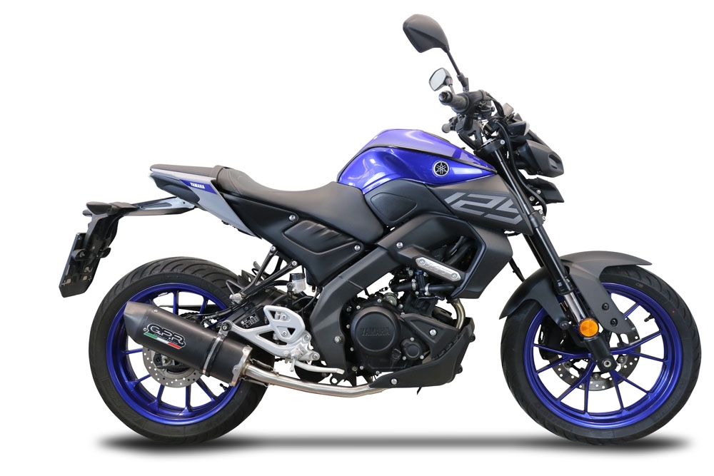 Escape compatible con Yamaha Mt 125 2020-2020, Furore Evo4 Nero, Escape completo homologado y legal,con catalizador incluido db killer extraíble 