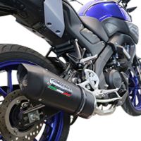 Escape compatible con Yamaha Mt 125 2020-2020, Furore Evo4 Nero, Escape completo homologado y legal,con catalizador incluido db killer extraíble 